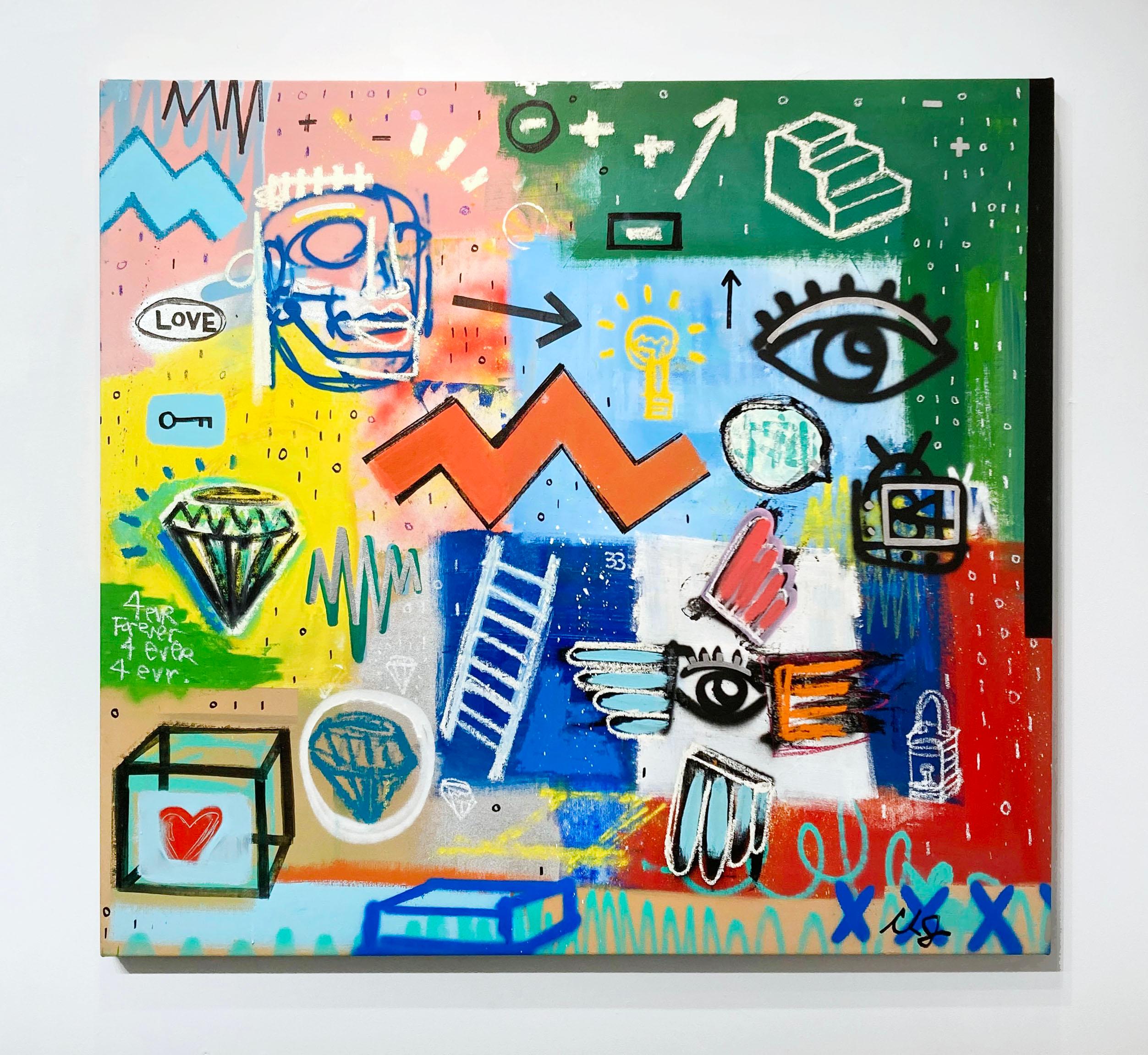 Untitled - Contemporary Painting by Clarence James