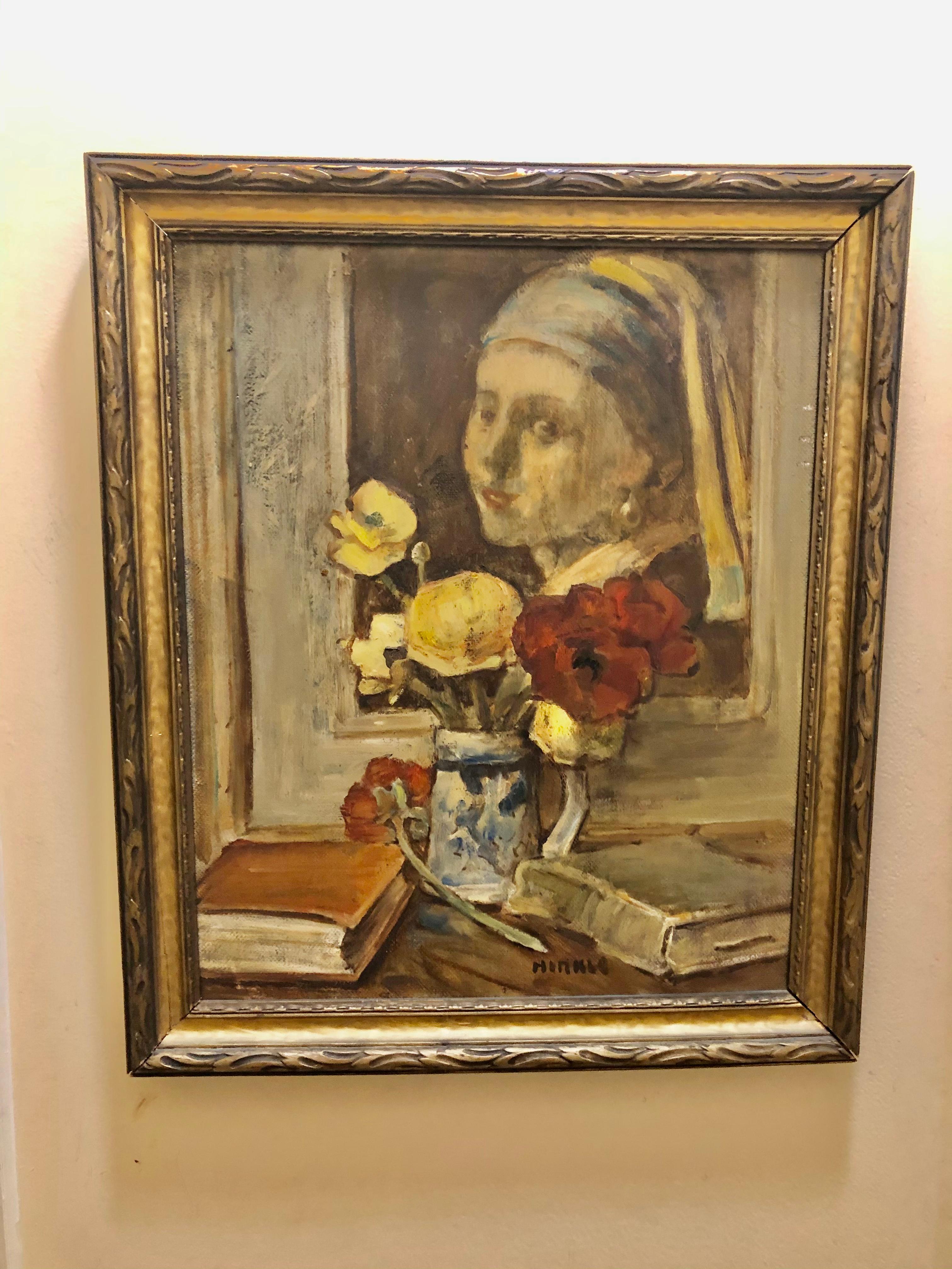 Hommage an Vermeer Clarence Hinkle – Painting von Clarence Keiser Hinkle