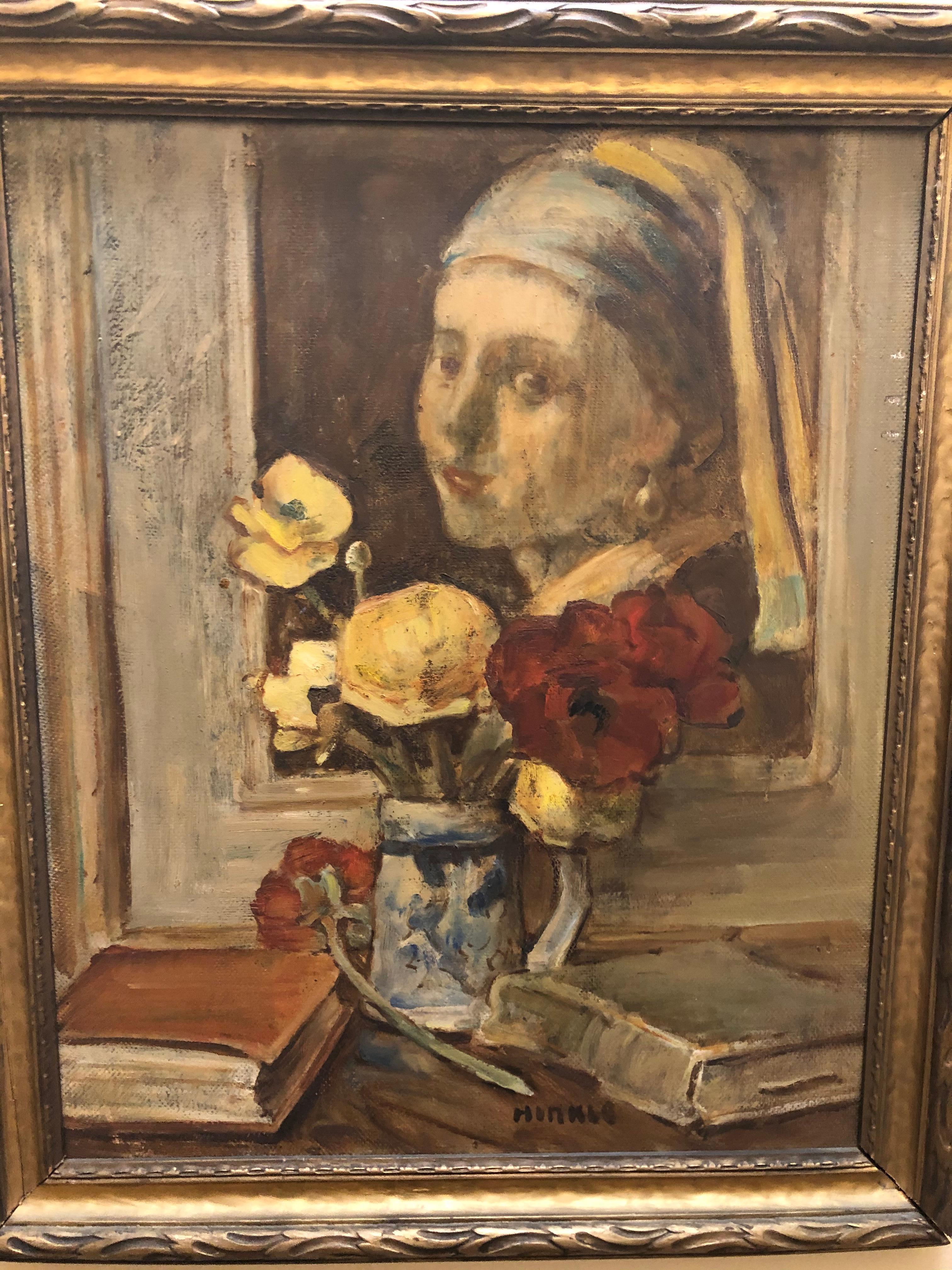Clarence Keiser Hinkle Still-Life Painting - Homage To Vermeer by Clarence Hinkle