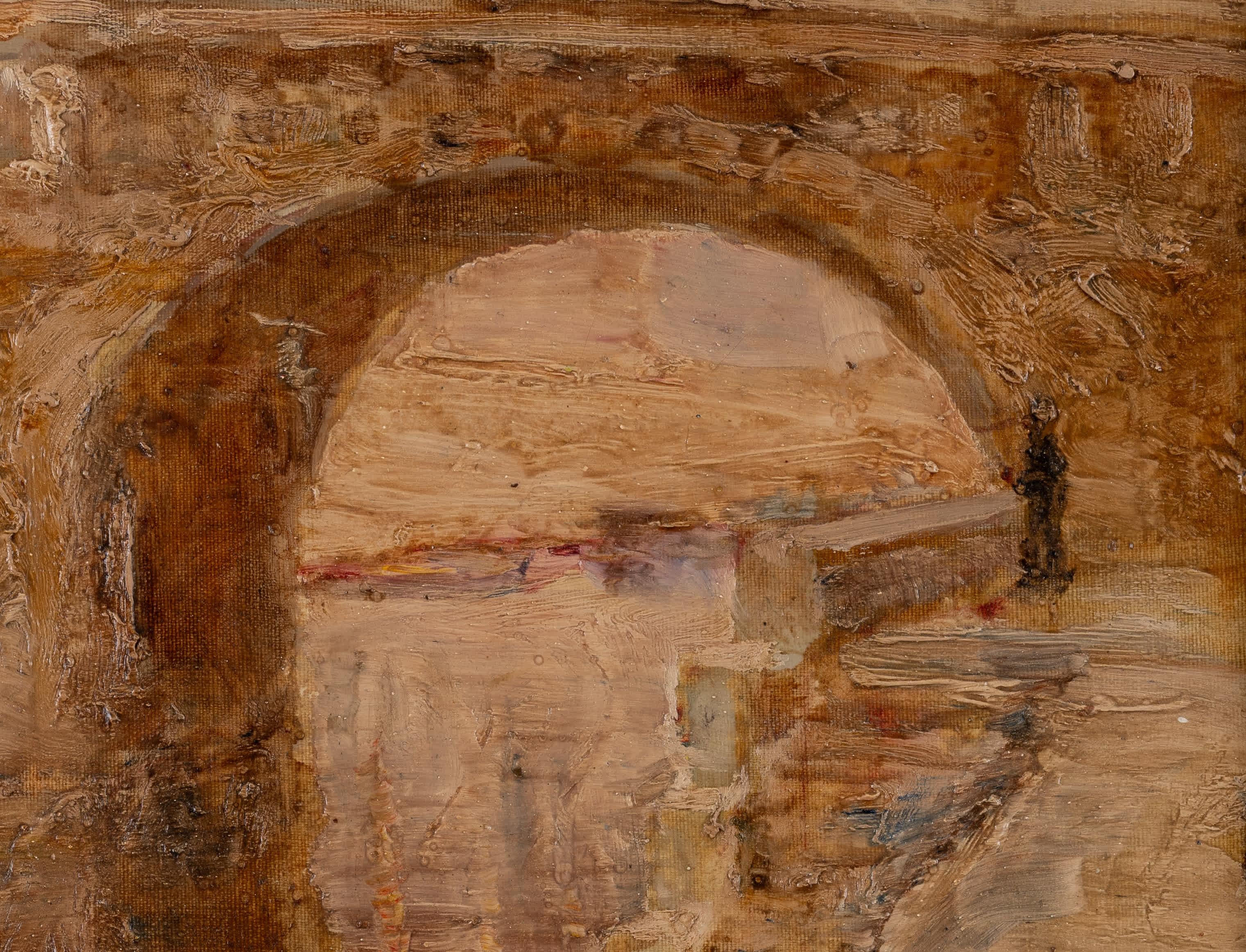 Ponte di Pont Neuf, Francia 1906 - Painting Impressionismo americano di Clarence Keiser Hinkle