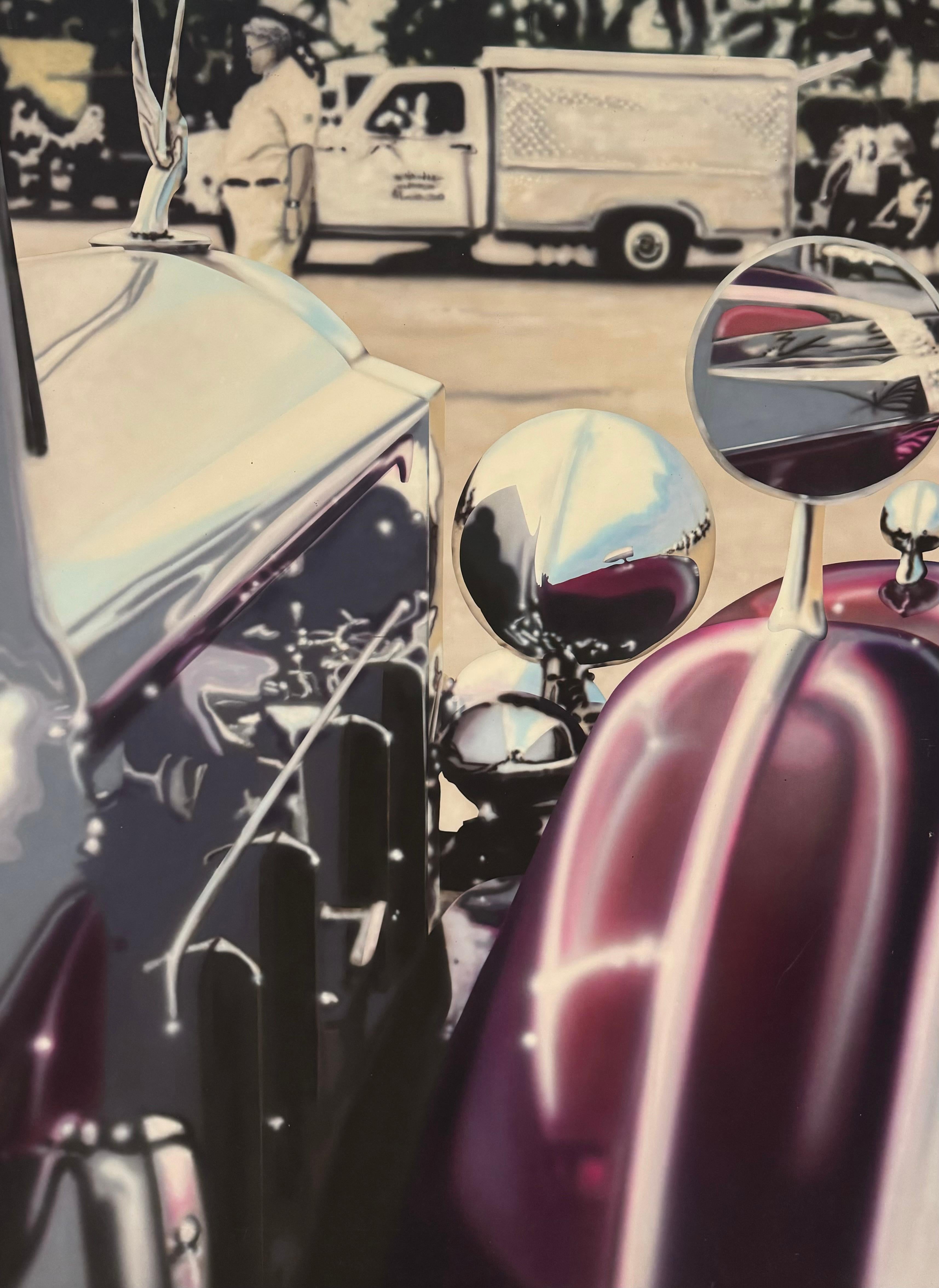 PALM BEACH FOTÓRAFO ESTADOUNIDENSE Pintura hiperrealista Rolls Royce en venta 5