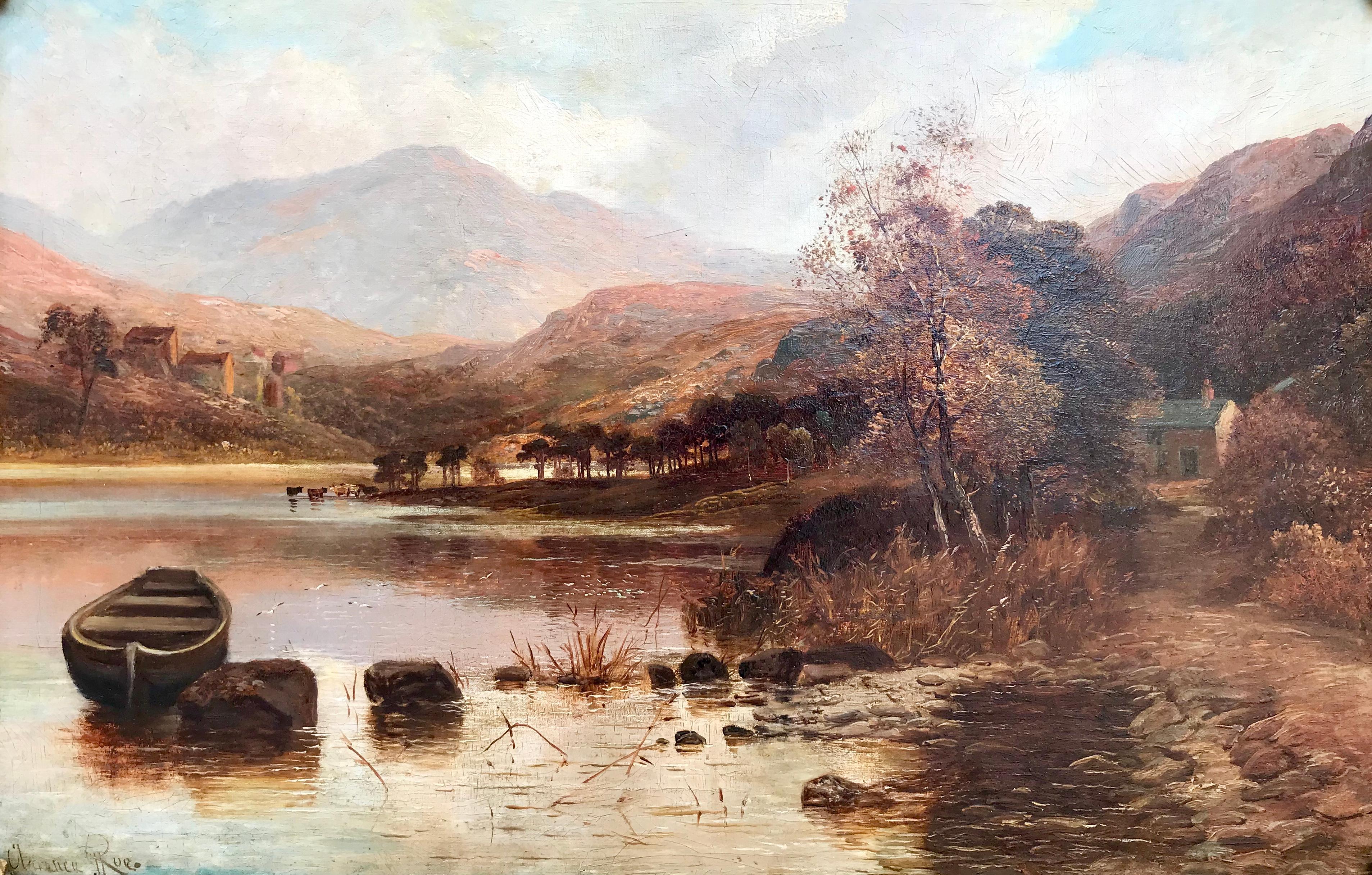 Clarence Roe Landscape Painting - “Autumn in the Scottish Highlands”