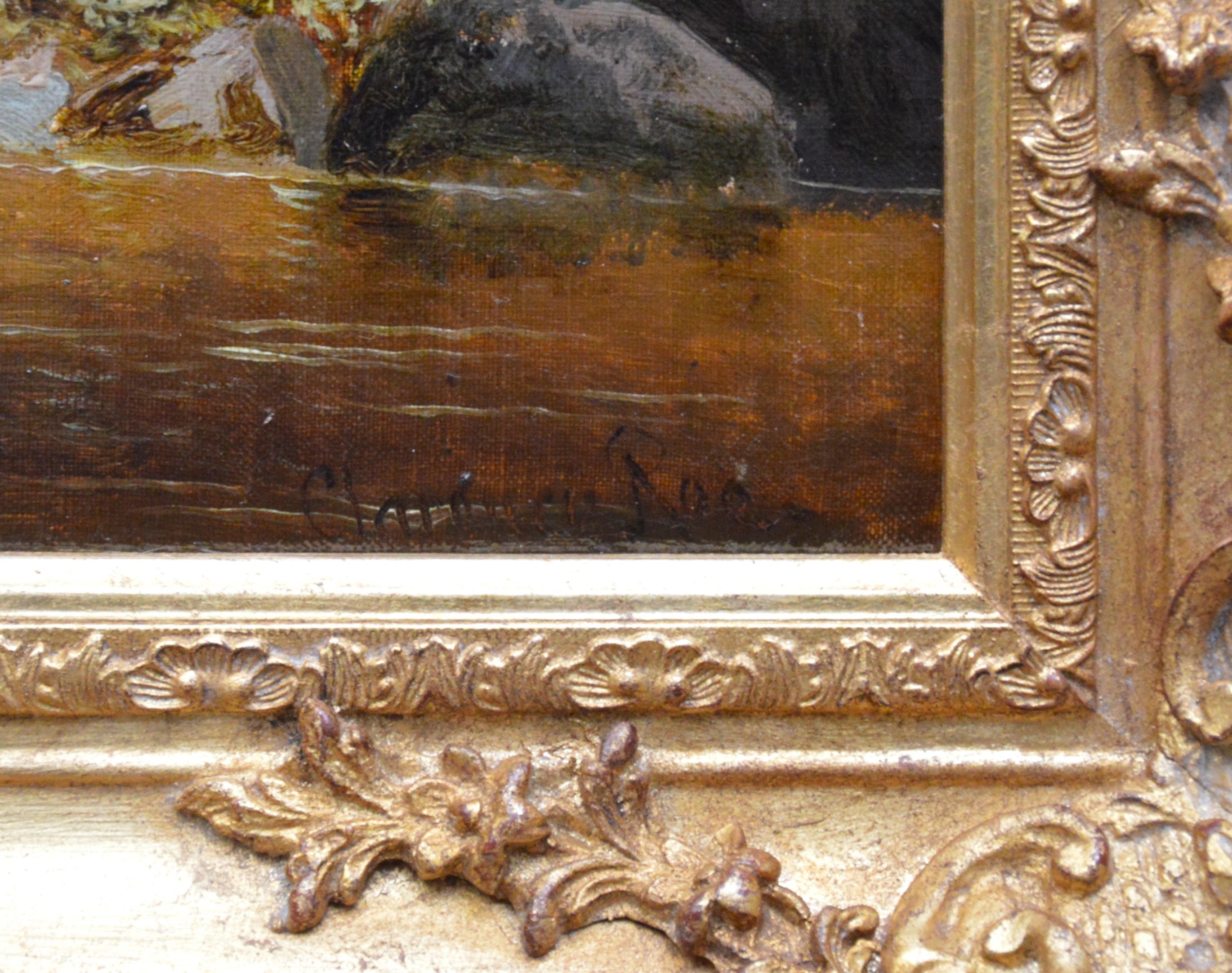 Creeping Steads, River Twiss - 19th Century Yorkshire Landscape Oil Painting 2