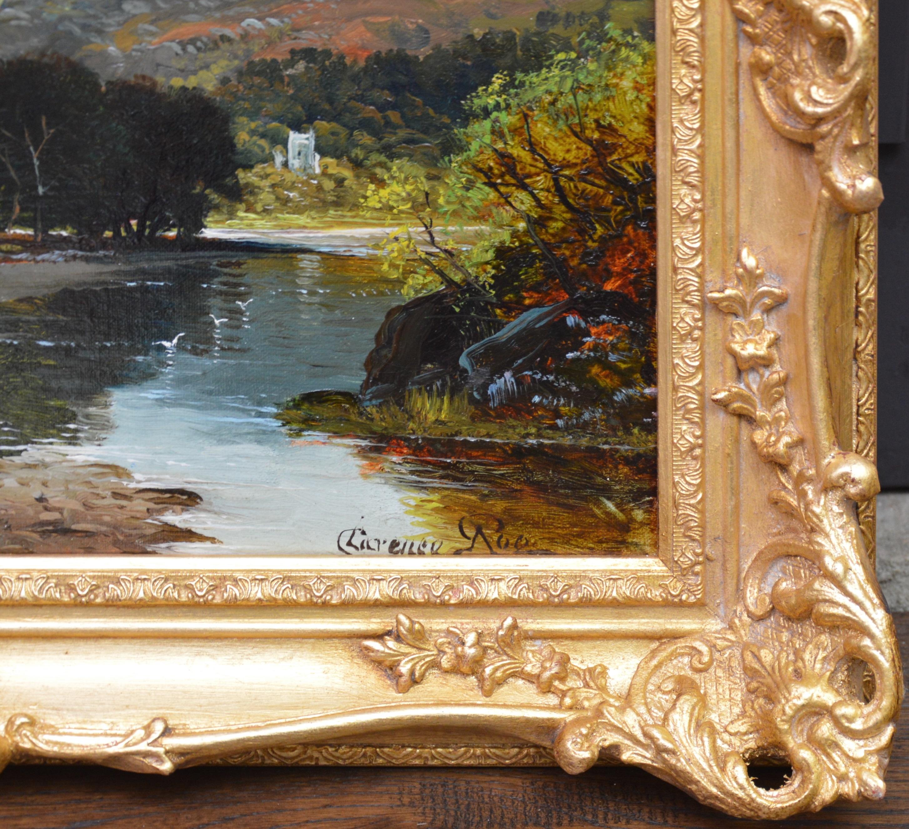 Loch Katrine - 19th Century Landscape Oil Painting of the Scottish Highlands 5