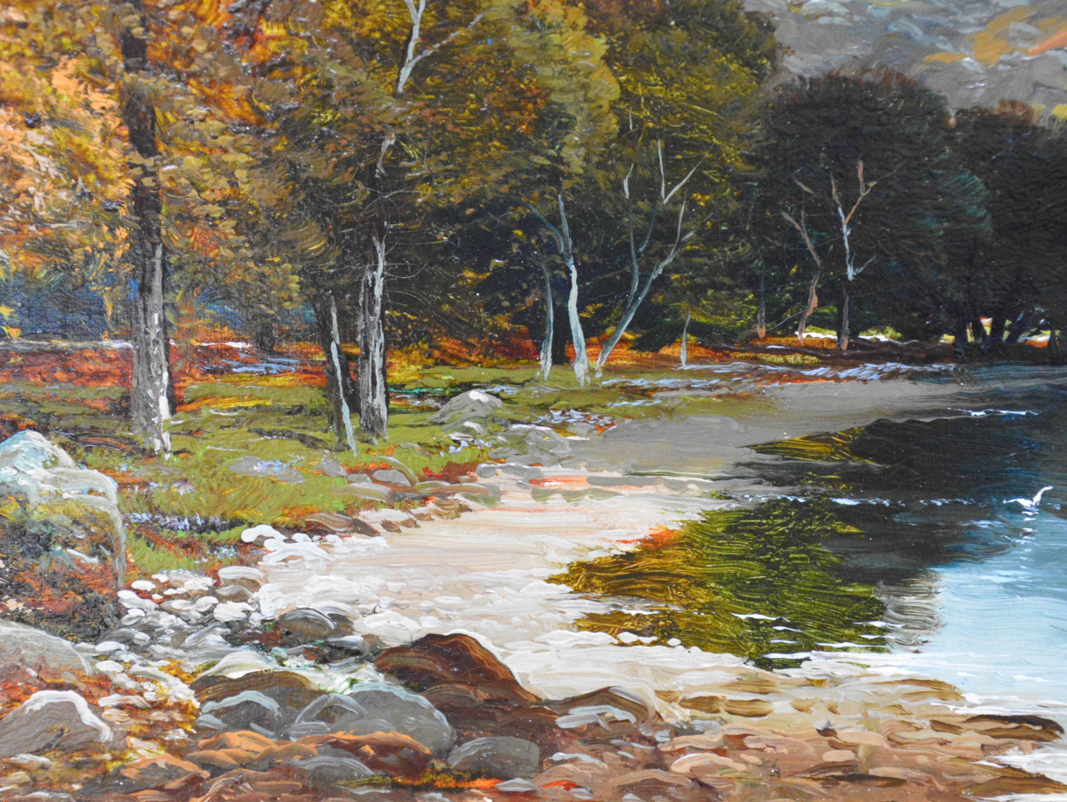 Loch Katrine - 19th Century Landscape Oil Painting of the Scottish Highlands 2
