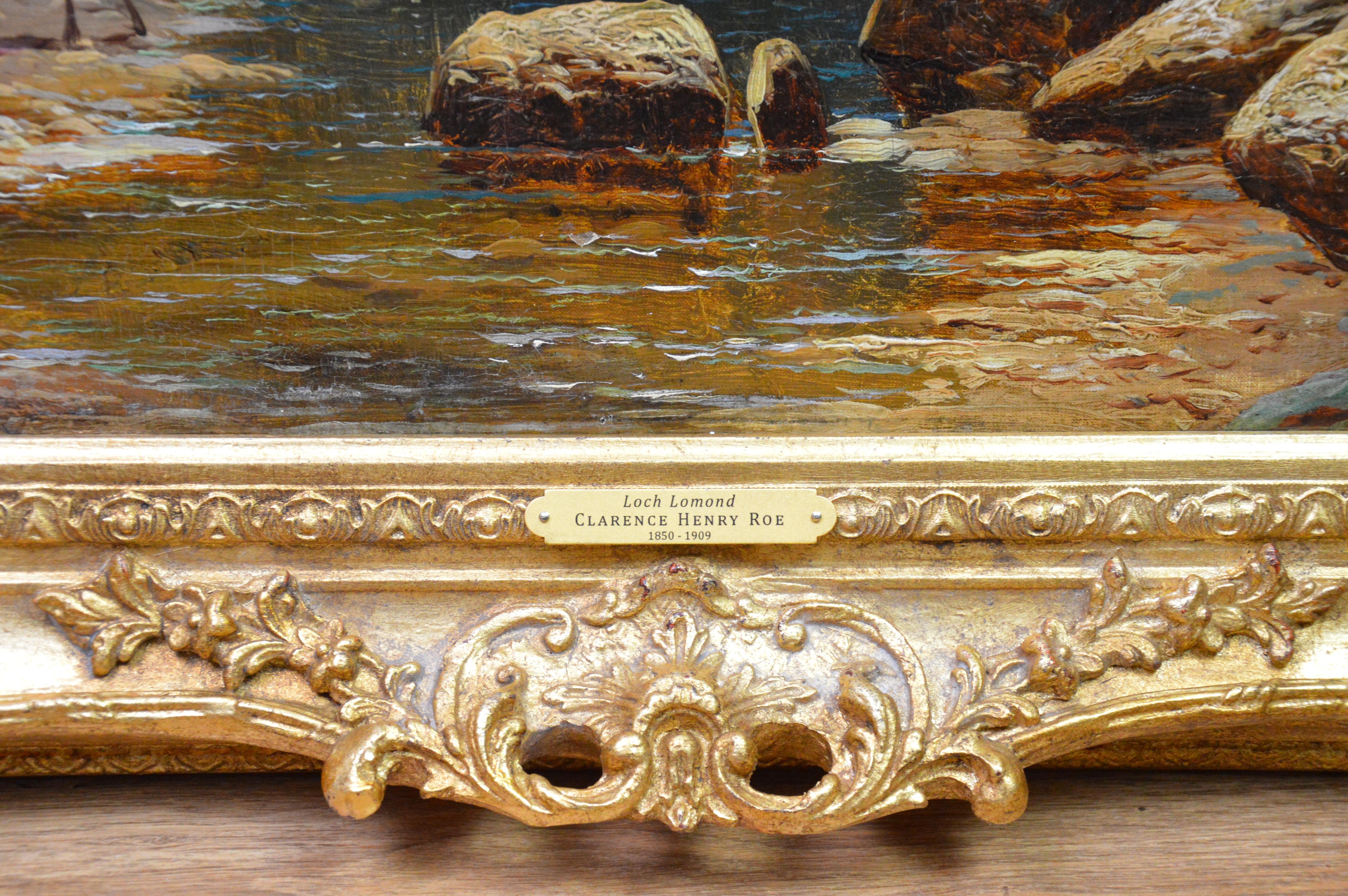 Loch Lomond - Very Large 19th Century Scottish Highland Landscape Oil Painting 4