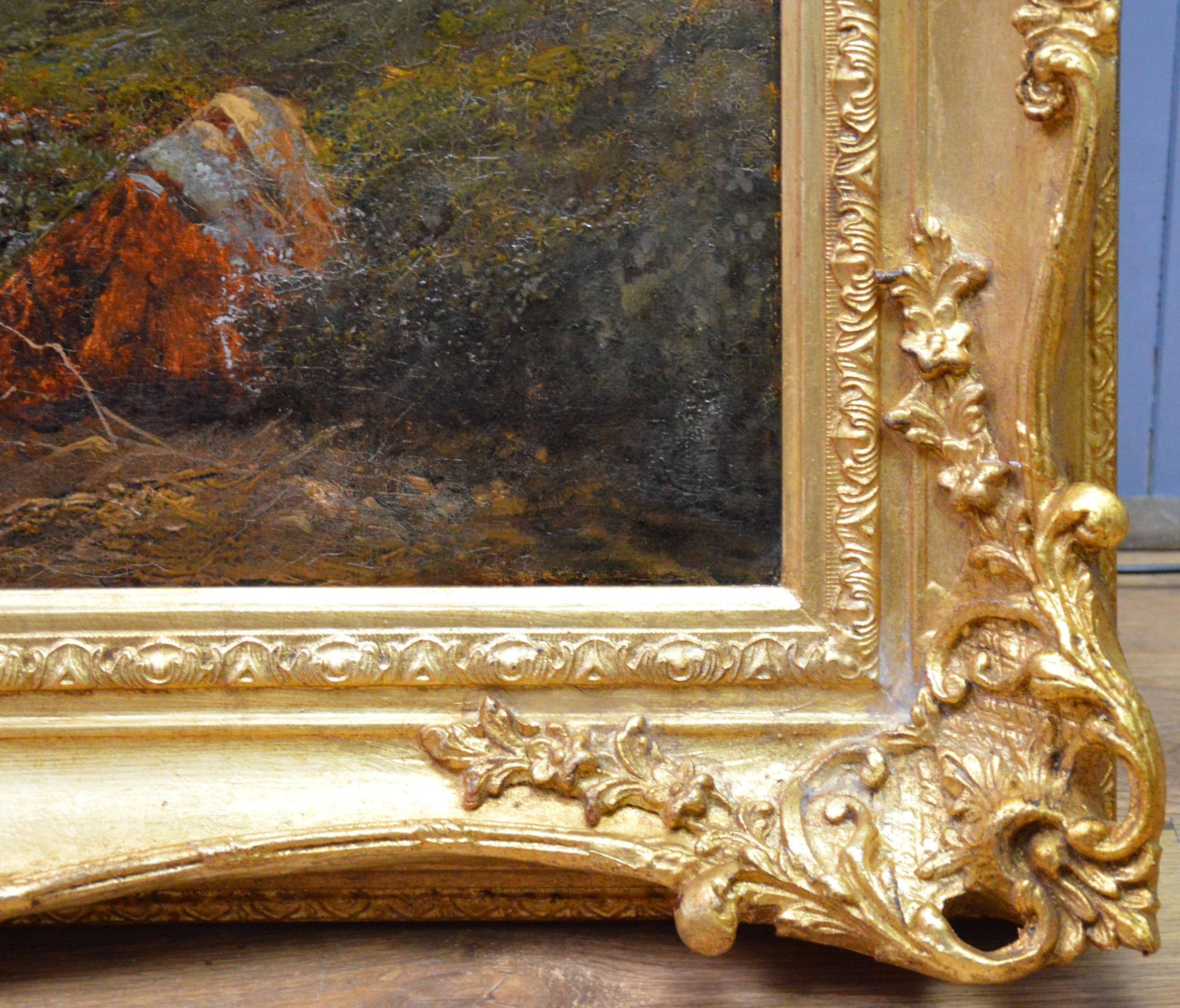 Loch Lomond - Very Large 19th Century Scottish Highland Landscape Oil Painting 5