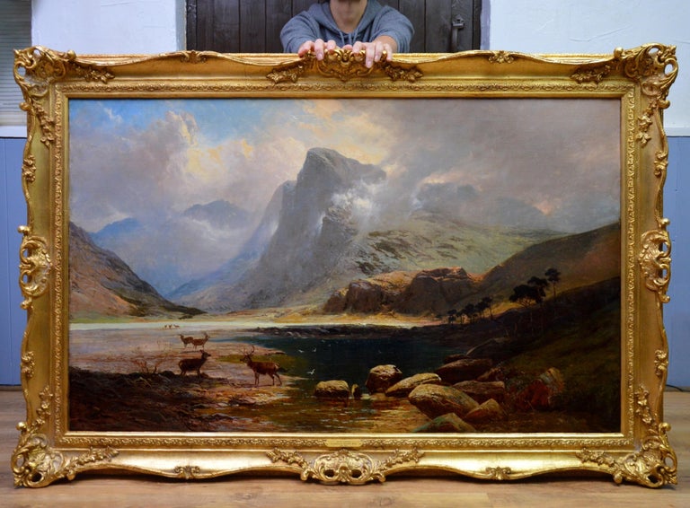 Clarence Roe - Loch Lomond - Very Large 19th Century Scottish Highland ...