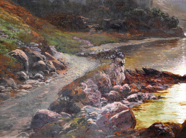 Clarence Roe Lough Beagh 19th Century Irish Landscape Oil Painting