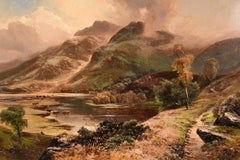Peinture à l'huile « Scene in North Wales » (Scène du nord du Galles) de Clarence Roe