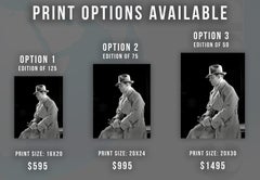 Clark Gable Profile in Trench Coat Globe Photos Fine Art Print