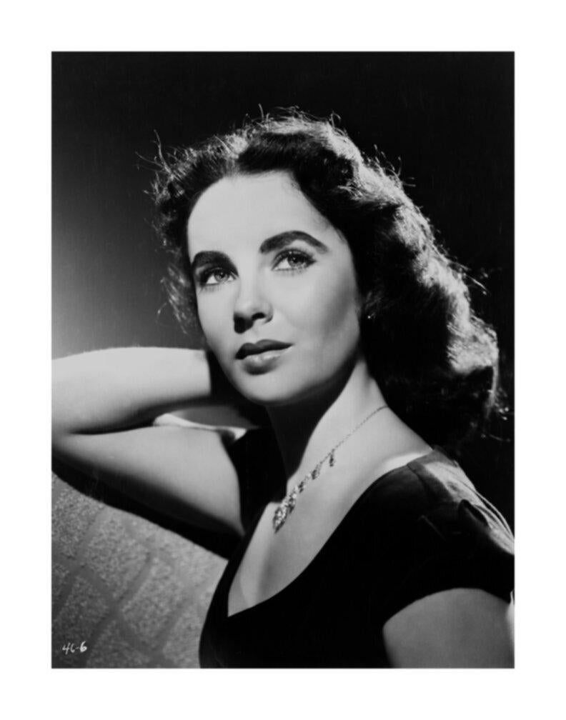 Clarence Sinclair Bull Black and White Photograph - Elizabeth Taylor Classical Elegance