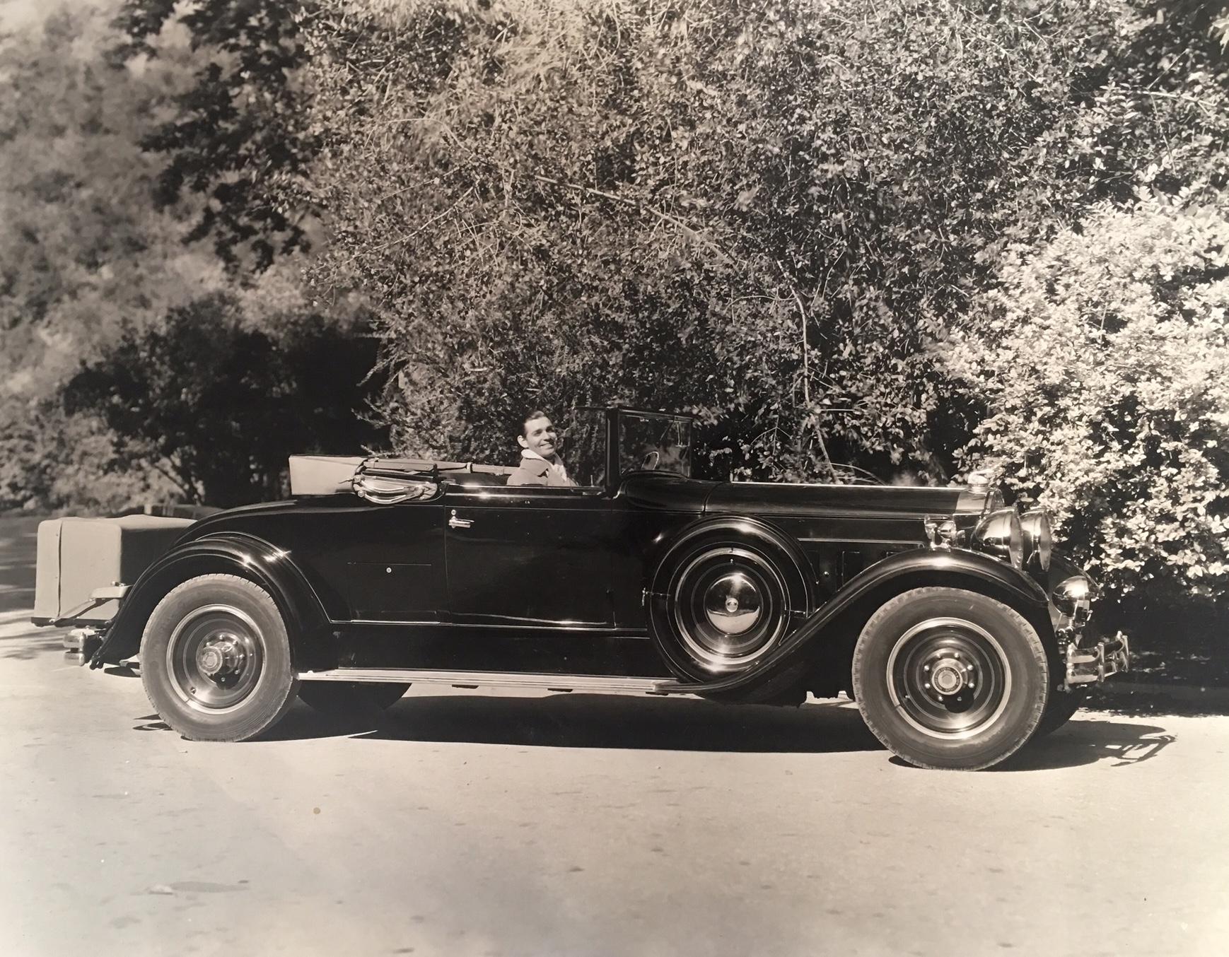 Clarence Sinclair Bull, "Gable in Car, " vintage photograph