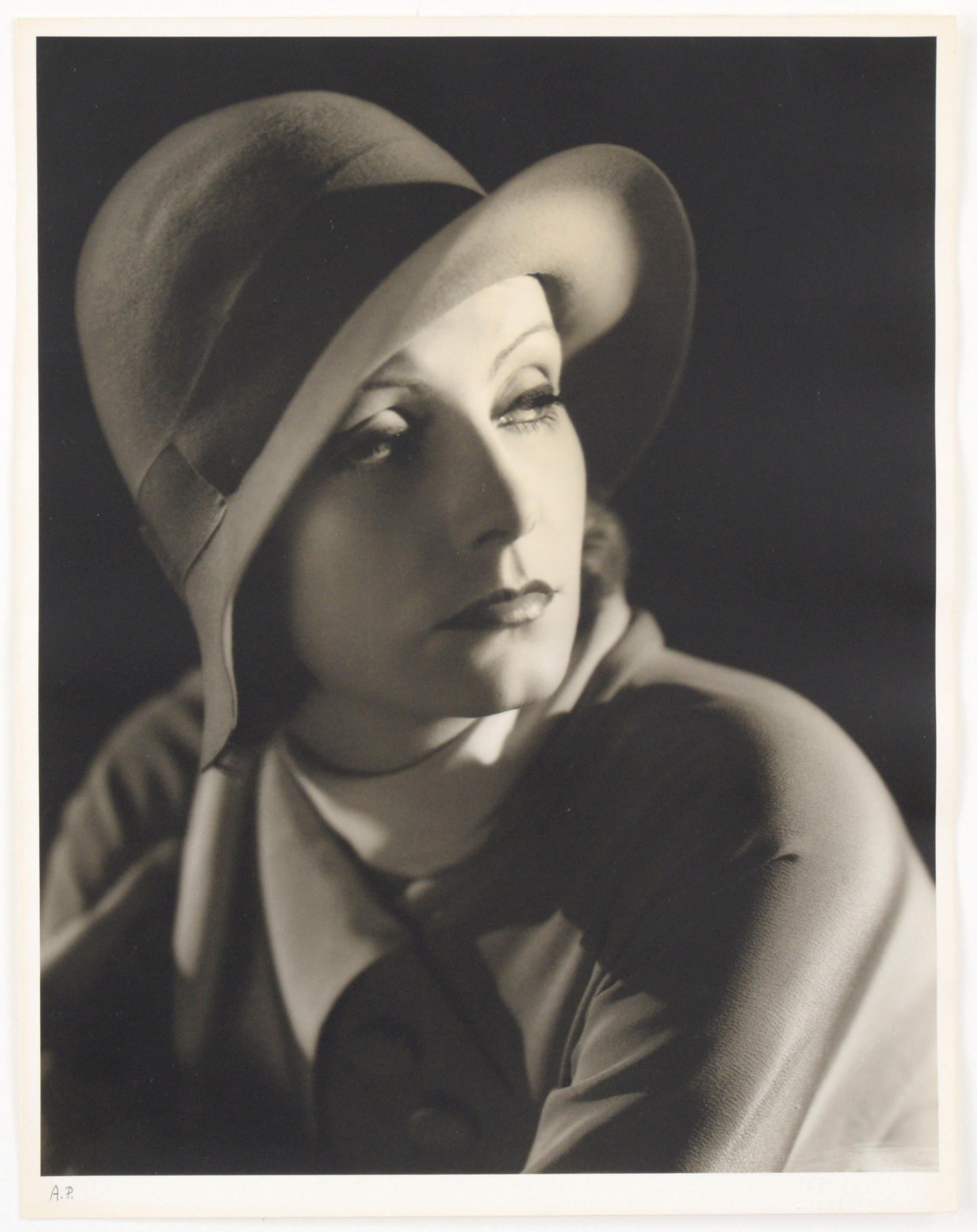 Greta Garbo - Black and White Photograph by Clarence Sinclair Bull, 1930 For Sale 1