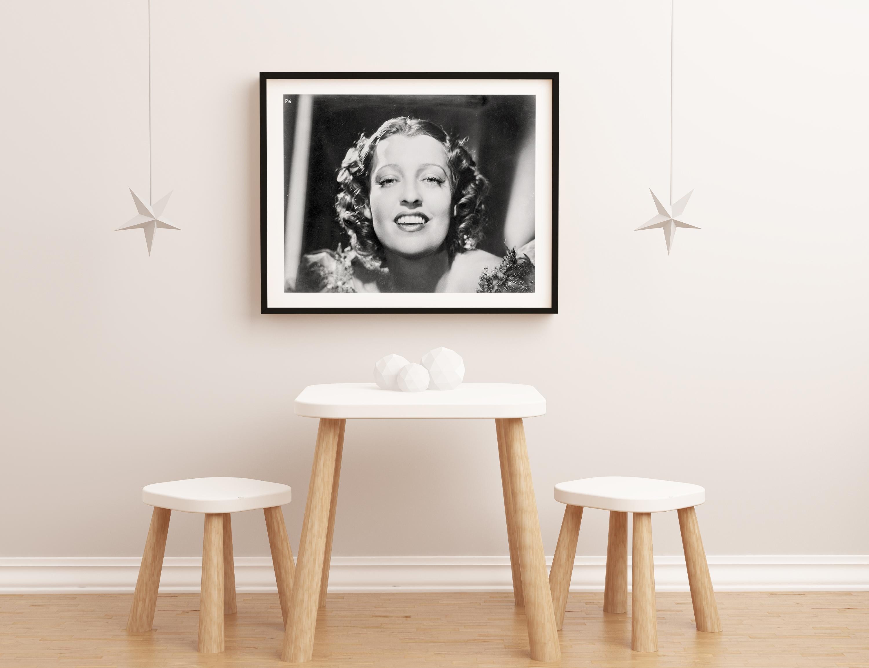 Jeanette MacDonald Closeup Smile Fine Art Print For Sale 1
