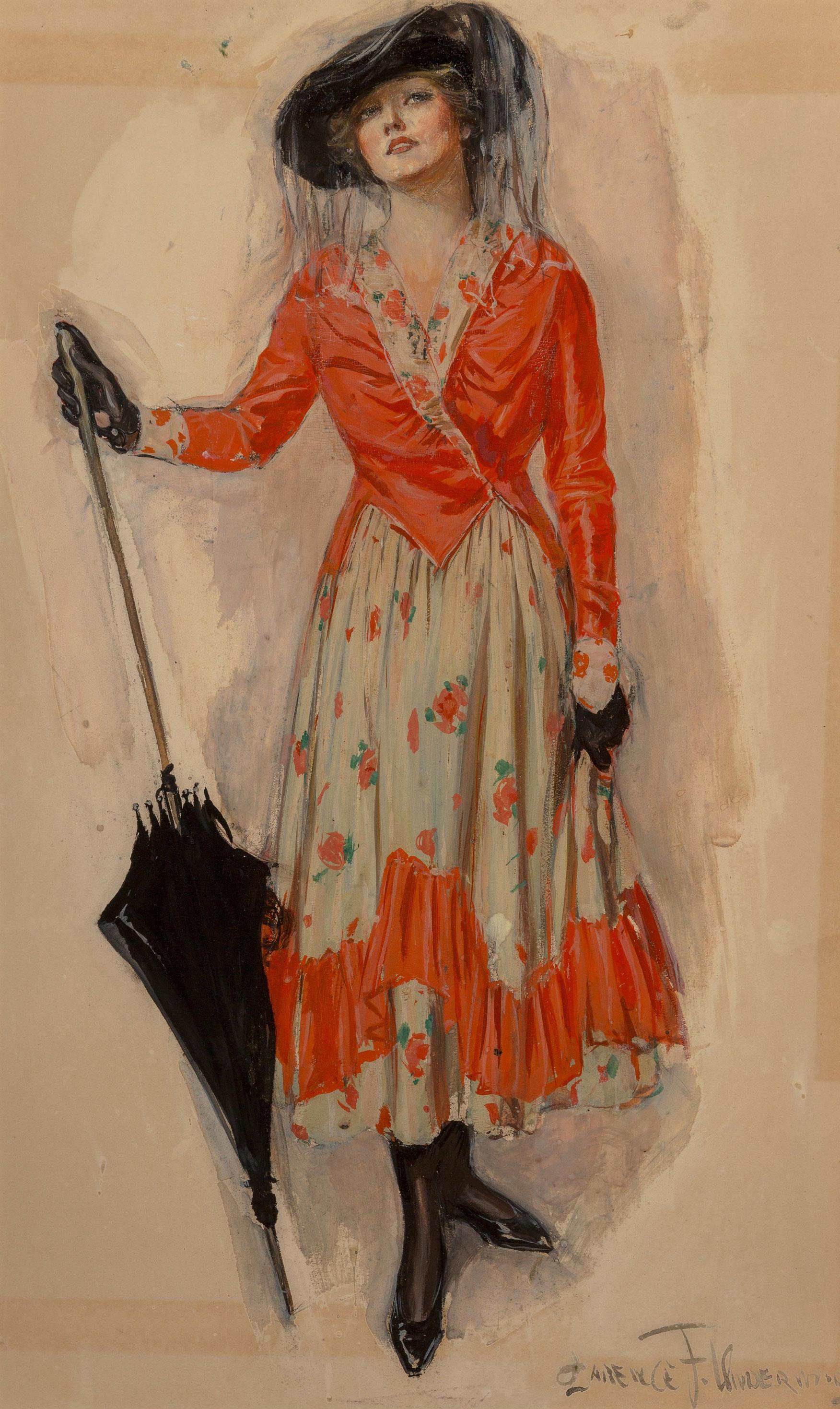 Figurative Painting di Clarence Underwood - Fili incrociati