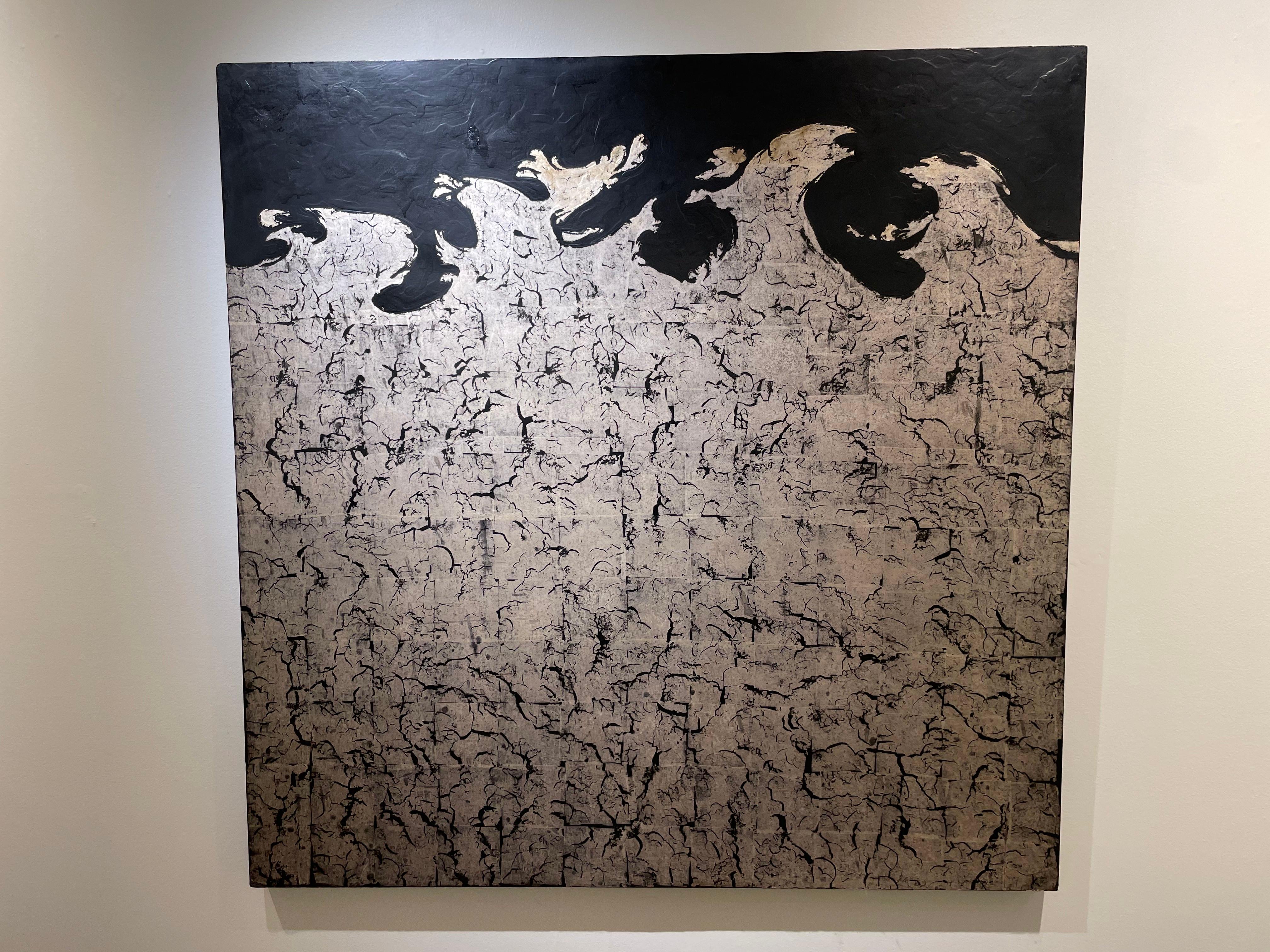 The Sea, Large Mid-Century Abstract Painting, Cleveland School Artist For Sale 6