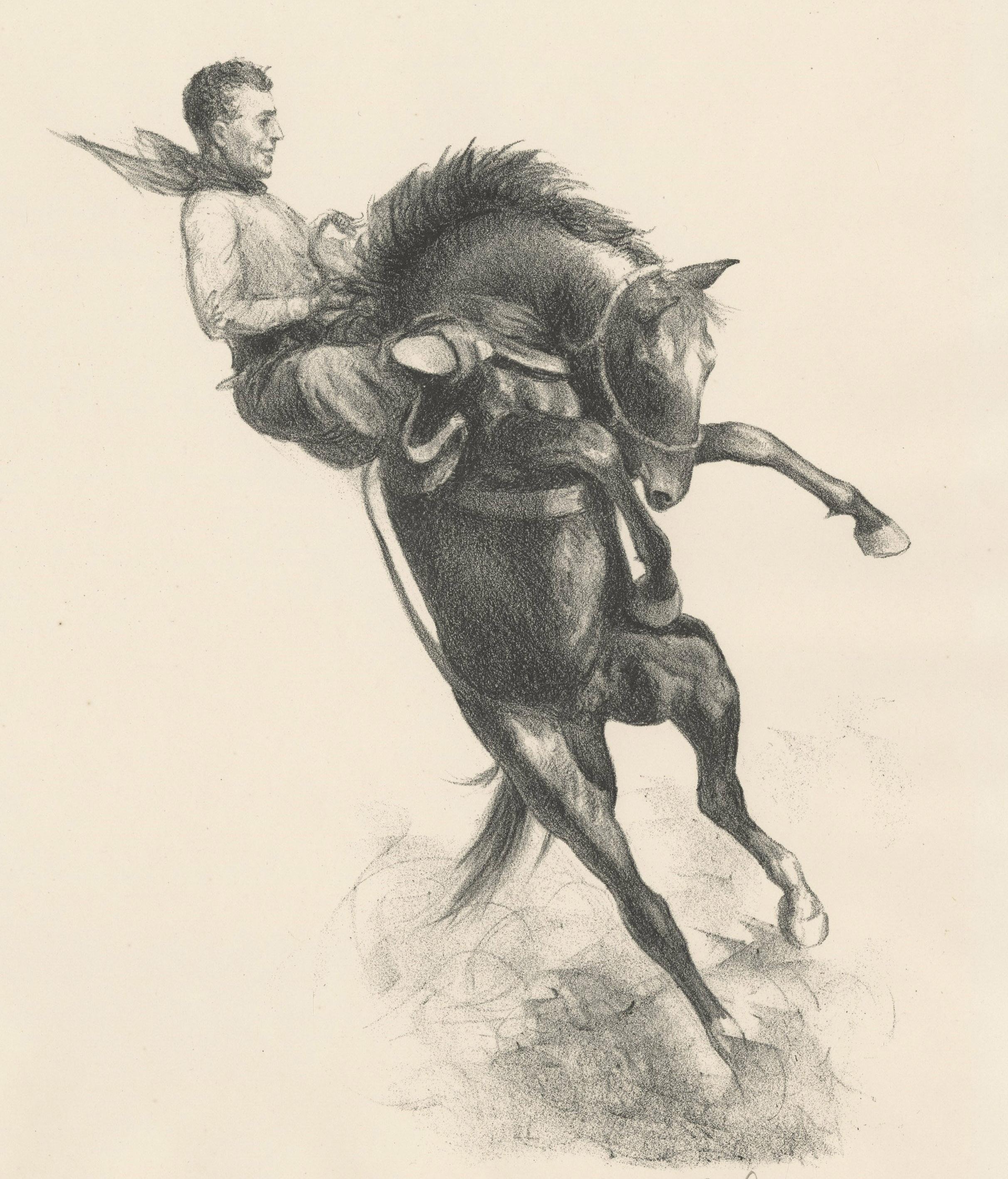 Action Plus - American Realist Print by Clarence W. Anderson