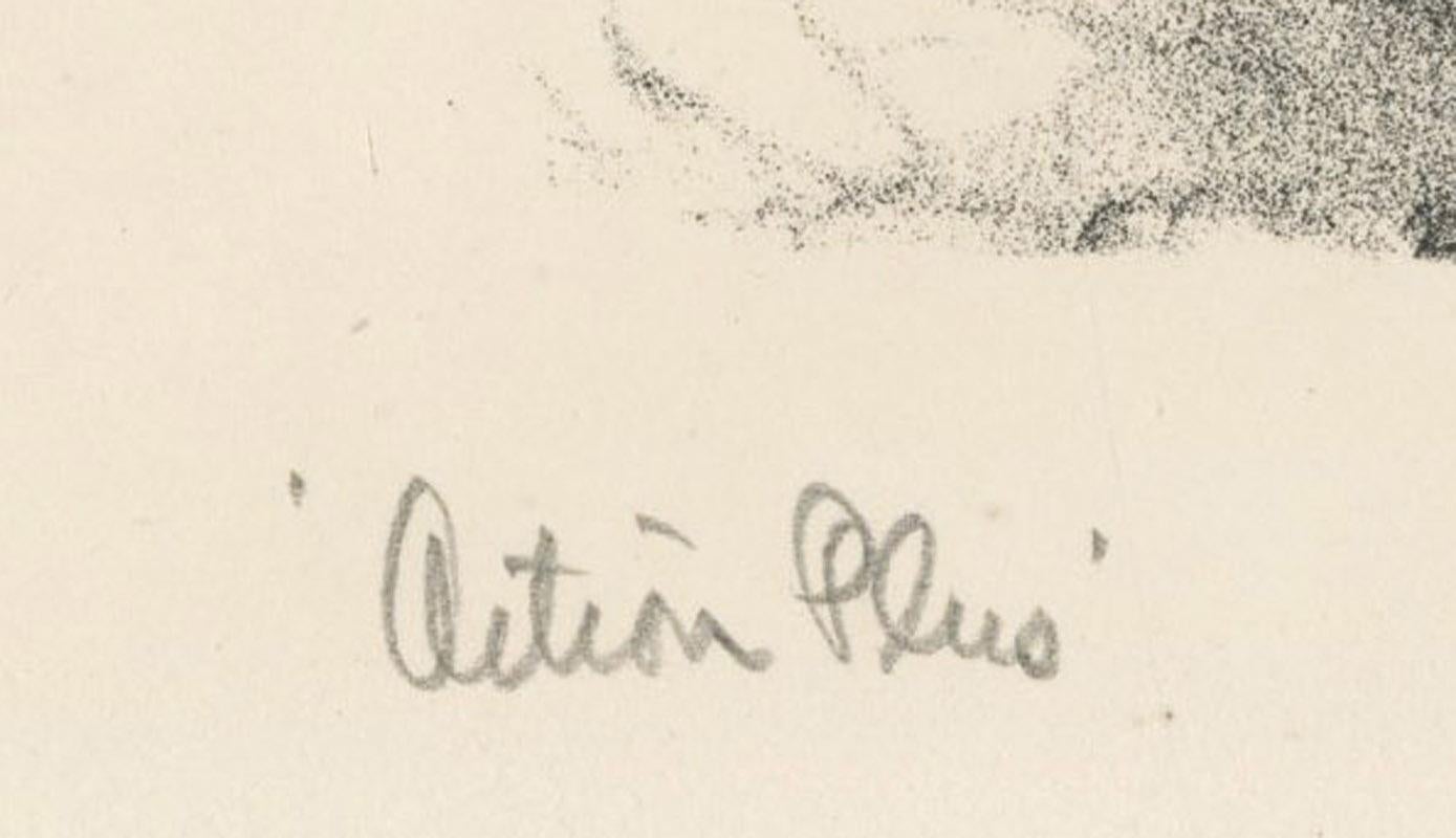 Action Plus
Lithograph, 1950
Signed lower right (see photo)
Titled lower left (see photo)
Edition 250
Published by Associated American Artists, New York
Illustrated: AAA catalogs 1950-01 and 1950-02
Reference: AAA Index No. 1072
Condition: