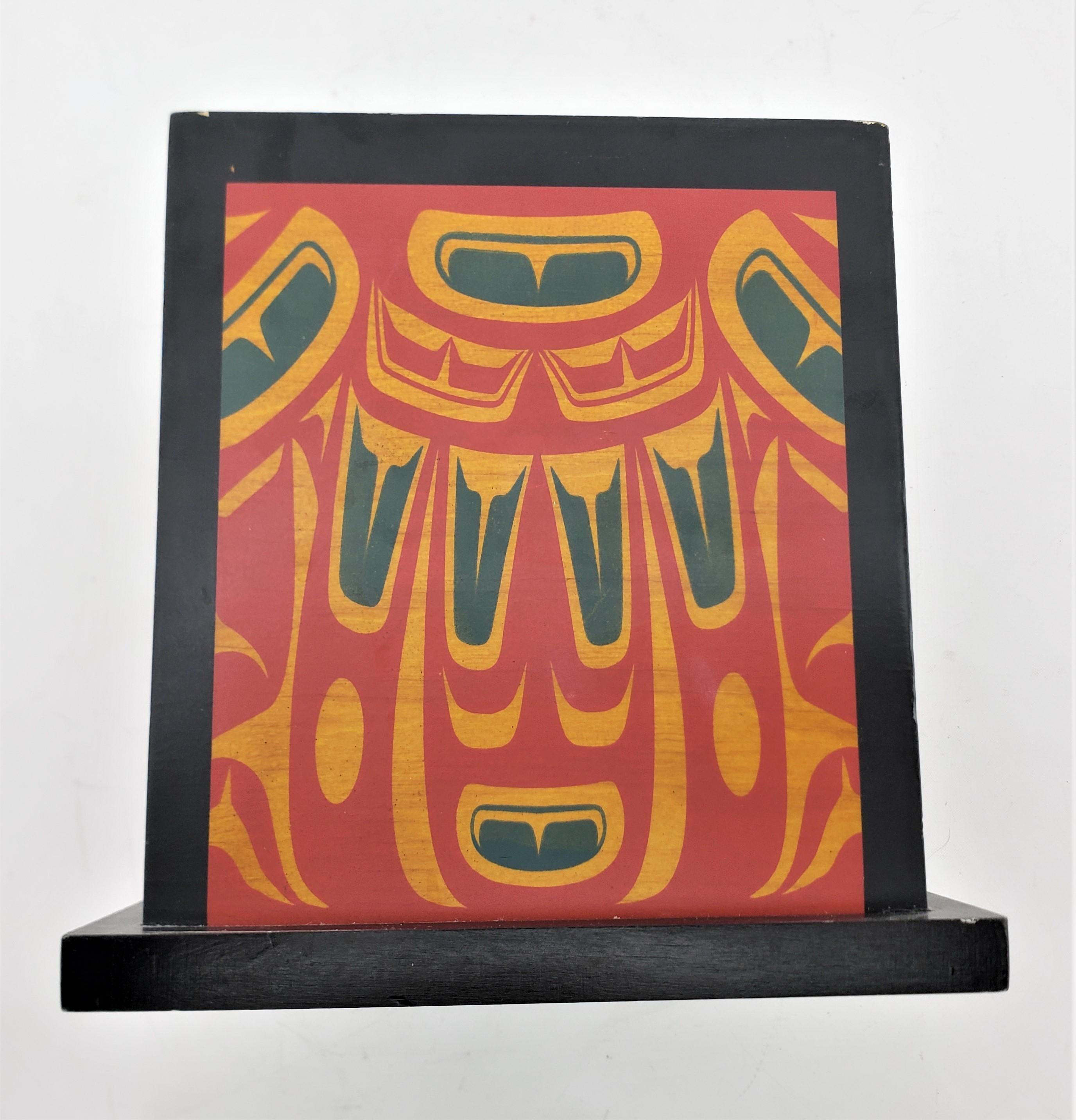 Clarence Wells Signed West Coast Haida Styled Decorative Wooden Box 1