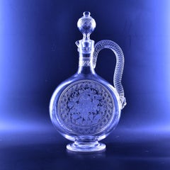 Claret Jug with Etched Decoration, Attribute to Richardsons, Stourbridge, c 1880