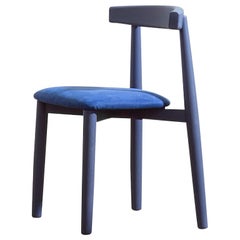 Claretta Bold Chair in Matching Aniline Base, Upholstery Seat, by Florian Schmid