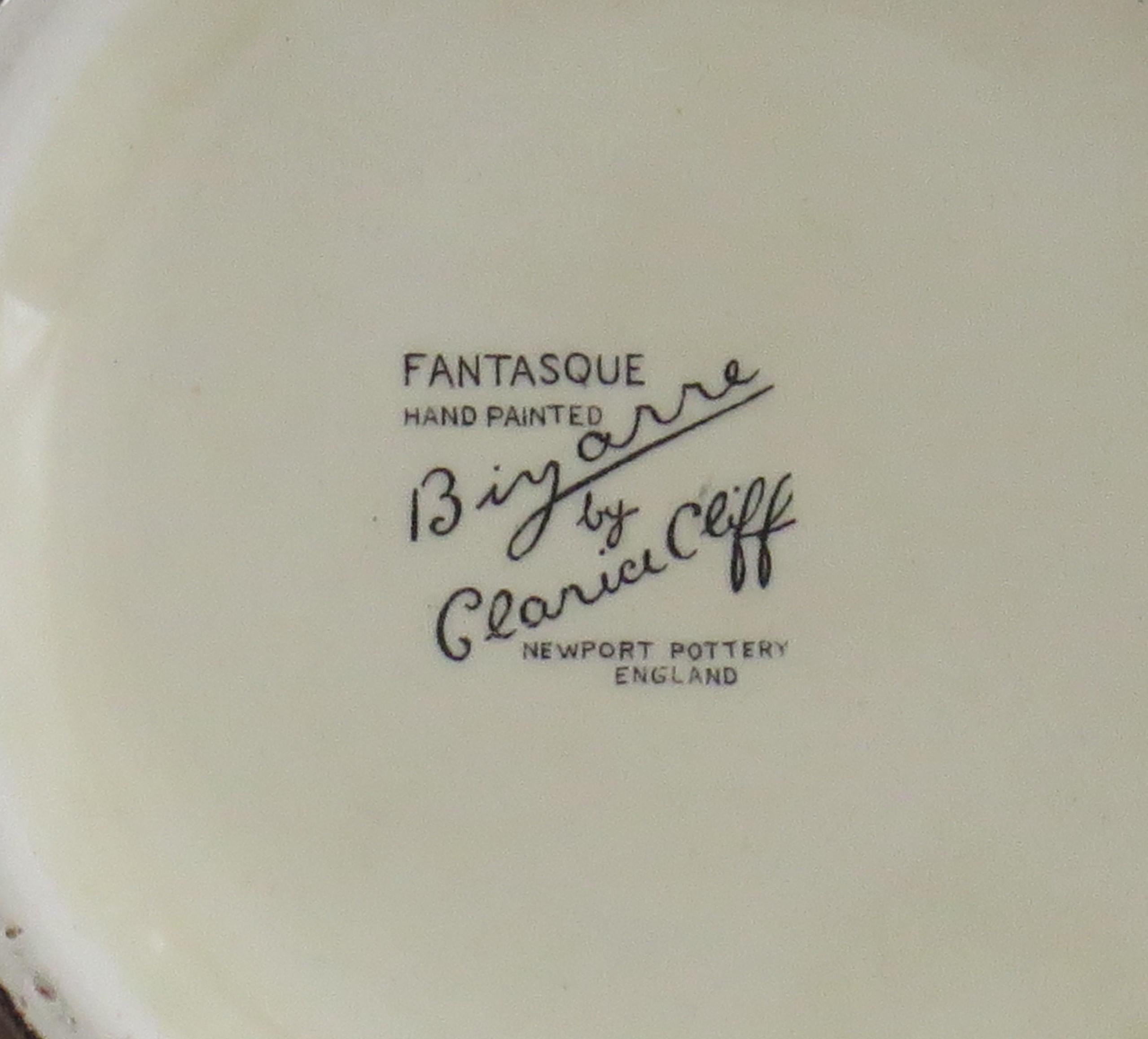 Clarice Cliff Bowl Fantasque Bizarre Range in Secrets Pattern, circa 1933 For Sale 4