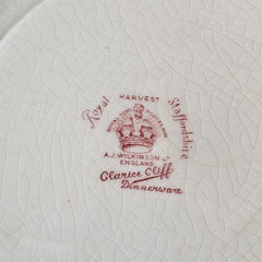 Clarice Cliff for Royal Staffordshire Porcelain Dinner Plate in Harvest Pattern