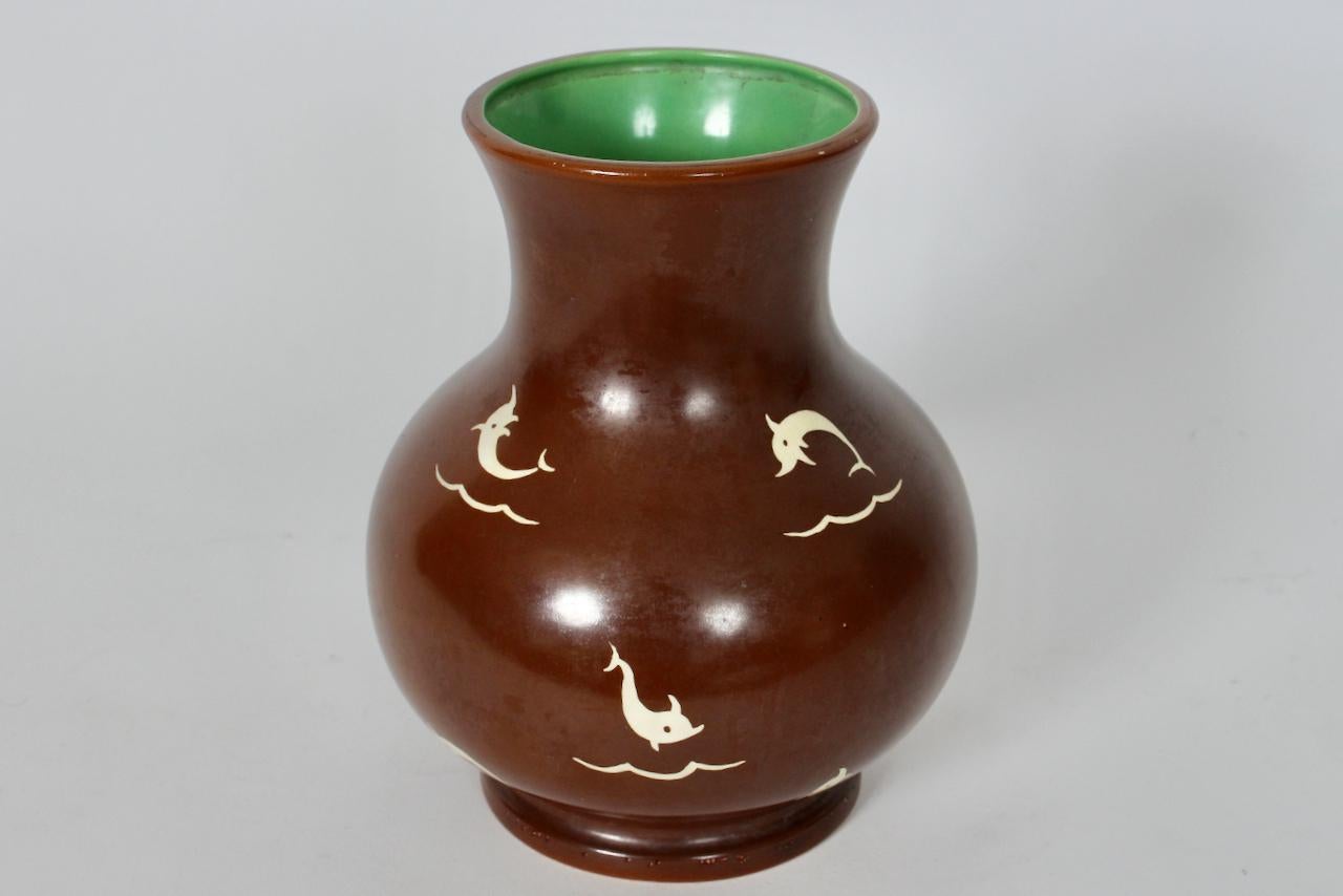 Smaltato Clarice Cliff per Wilkinson LTD Vaso in ceramica 