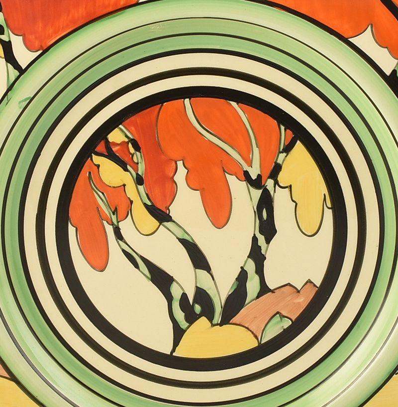 Art Deco Clarice Cliff HONOLULU LARGE BIARRITZ PLATE C.1933