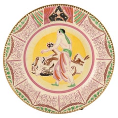 Vintage Clarice Cliff LAURA KNIGHT CIRCUS LION TAMER PLATE C.1933