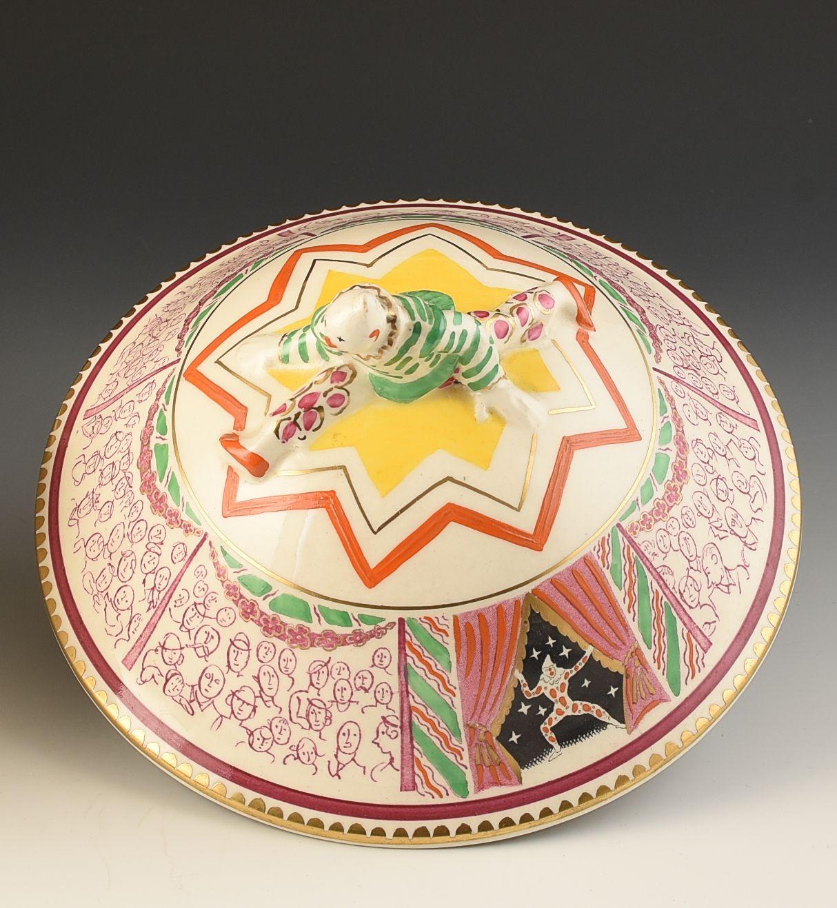 Clarice Cliff LAURA KNIGHT CIRCUS TUREEN C.1933 1