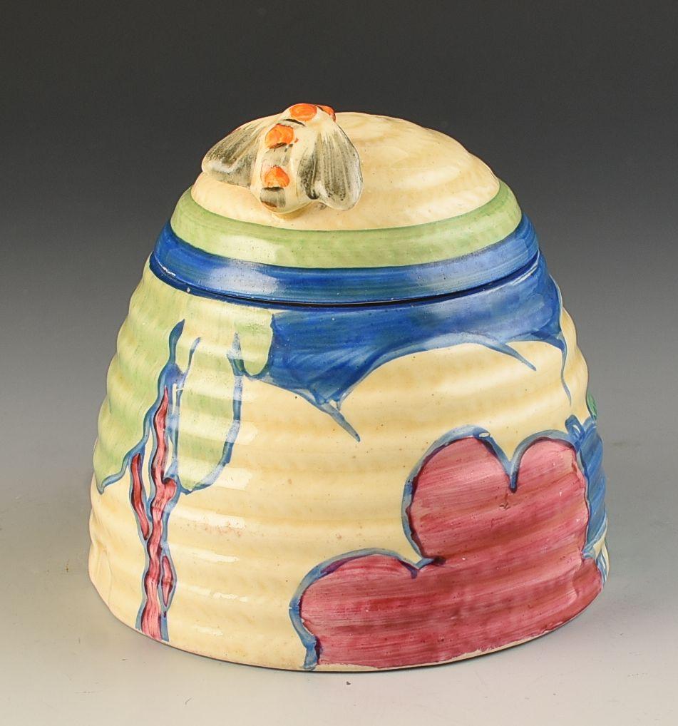 Clarice Cliff MIELERA DE OTOÑO PASTEL C.1932 Pintado a mano en venta