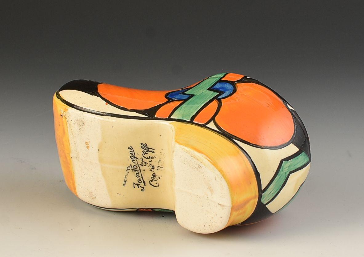 A really boldly decorated large size Sabot or Clog in Picasso flower. This will date to 1930 and shows a full version of the pattern in crisp, clean colours. Decorated beautifully to the shape i can GUARANTEE it to be free from damage or