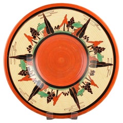 Clarice Cliff - RARES ET HOUSE 18" WALL CHARGER C.1931