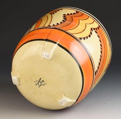 Clarice Cliff SHARKS TEETH DOVER JARDINERE C.1930