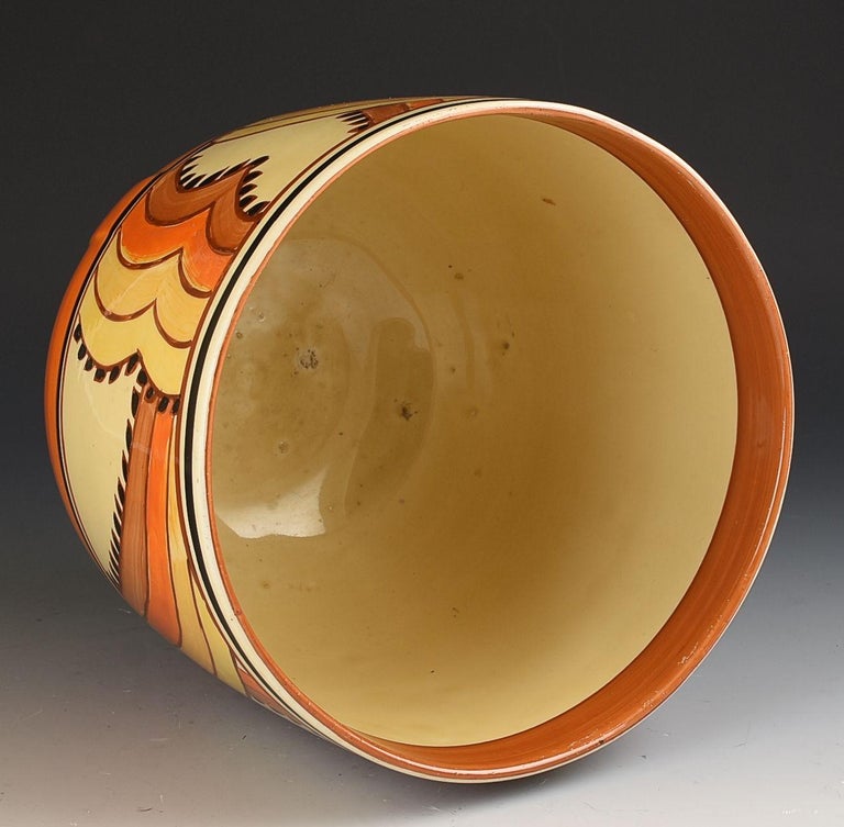 Clarice Cliff SHARKS TEETH DOVER JARDINERE at 1stDibs