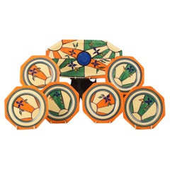 Clarice Cliff SET SANDWICH FOGLIE DI SOLE C.1929