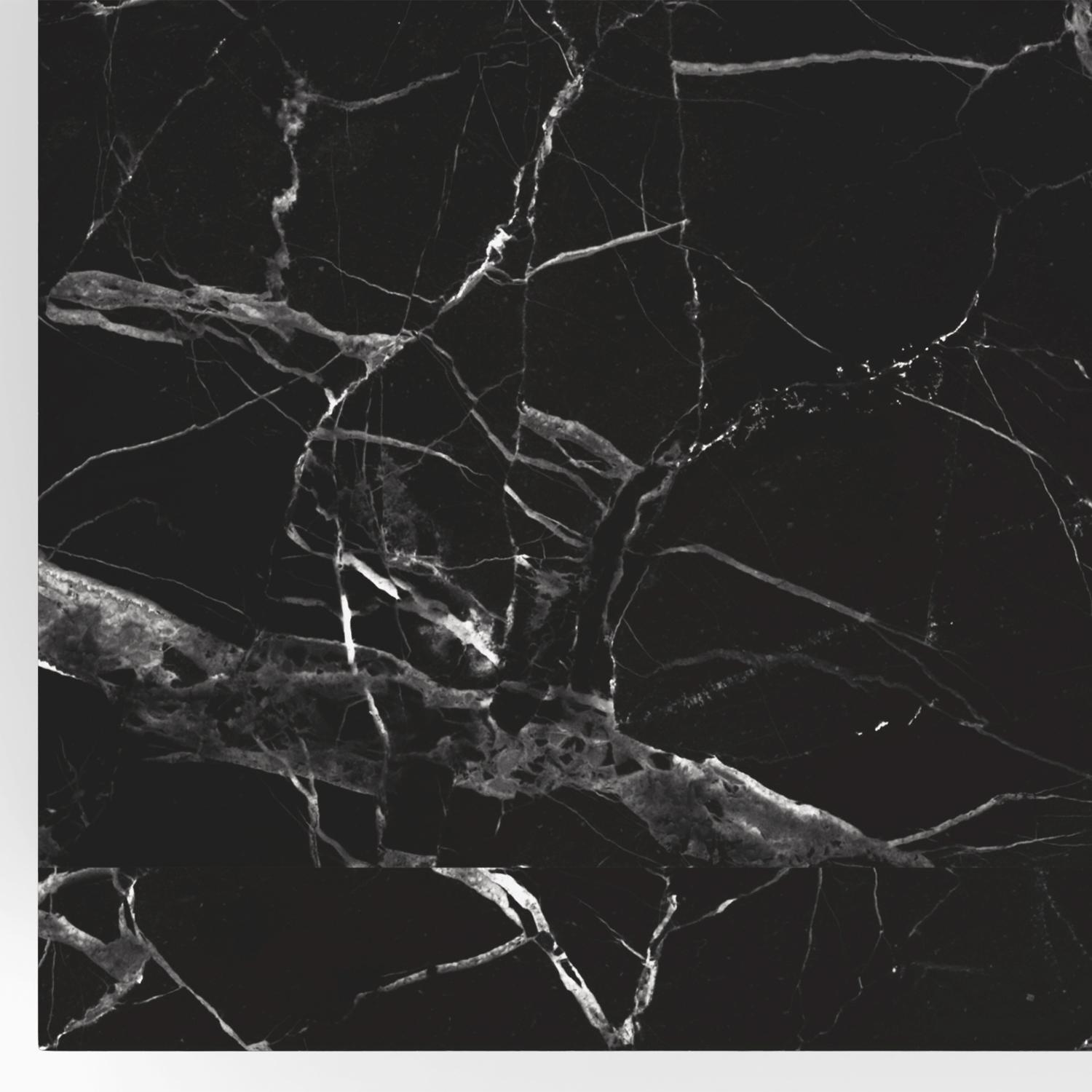 Table basse en marbre noir Clarina en vente 5