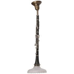 Used Clarinet Form Chandelier
