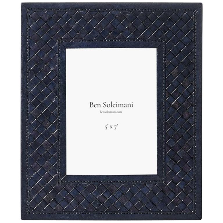 Ben Soleimani Clarion Woven Picture Frame - 5" x 7" For Sale