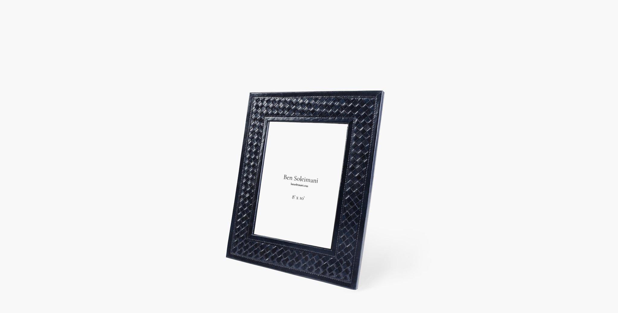 A highly tactile design via woven supple leather, our Clarion Picture Frame acts as a luxurious and functional decorative accent for your space. 

Basketweave leather design
Imported