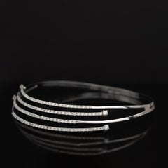 Claris-A 18K White Gold and Diamond Necklace