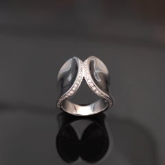 Anello Claris.A in oro bianco 18 carati e diamanti