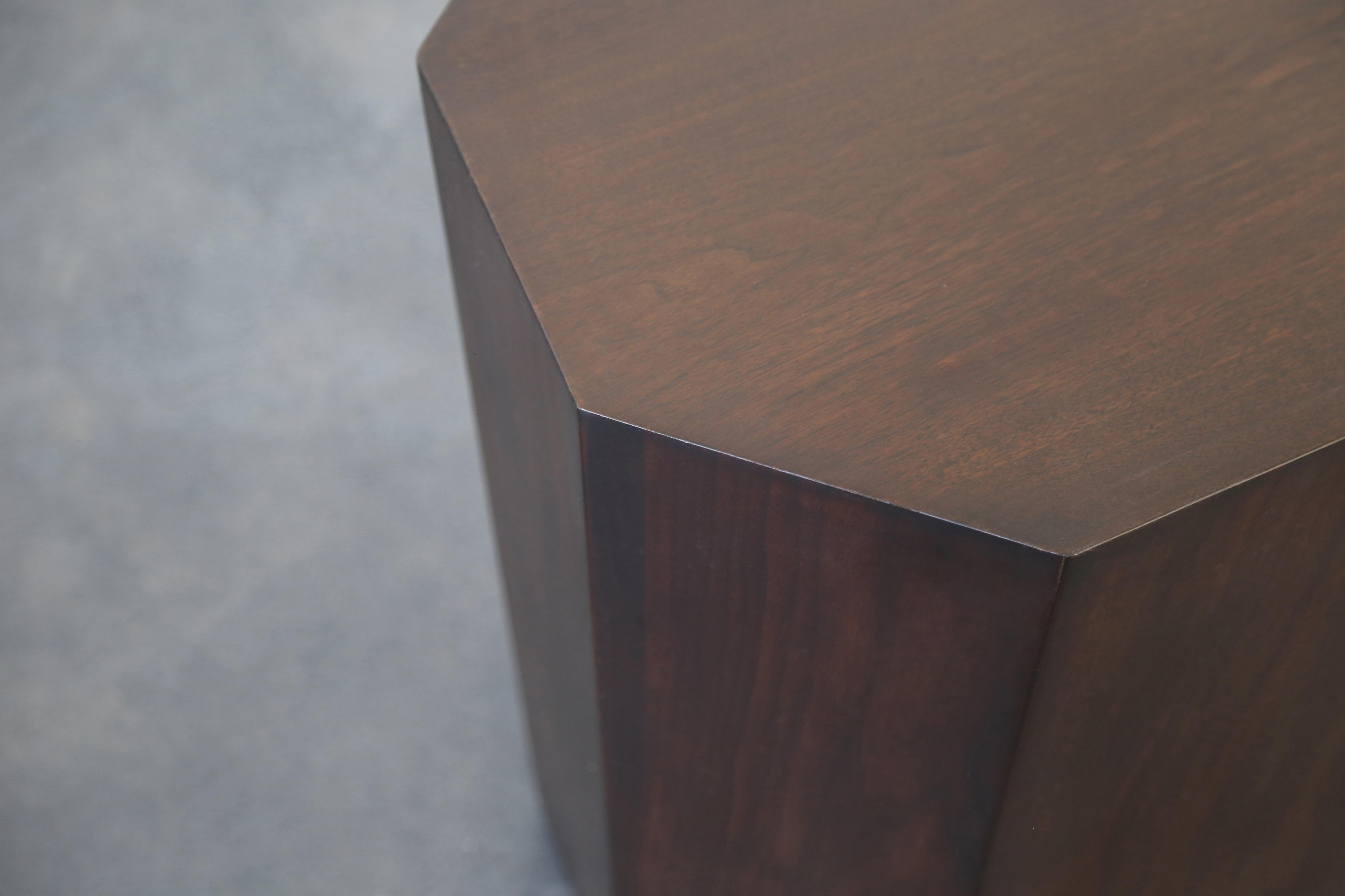 Contemporary Geometric Occasional Table in Argentine Rosewood from Costantini, Clariss For Sale