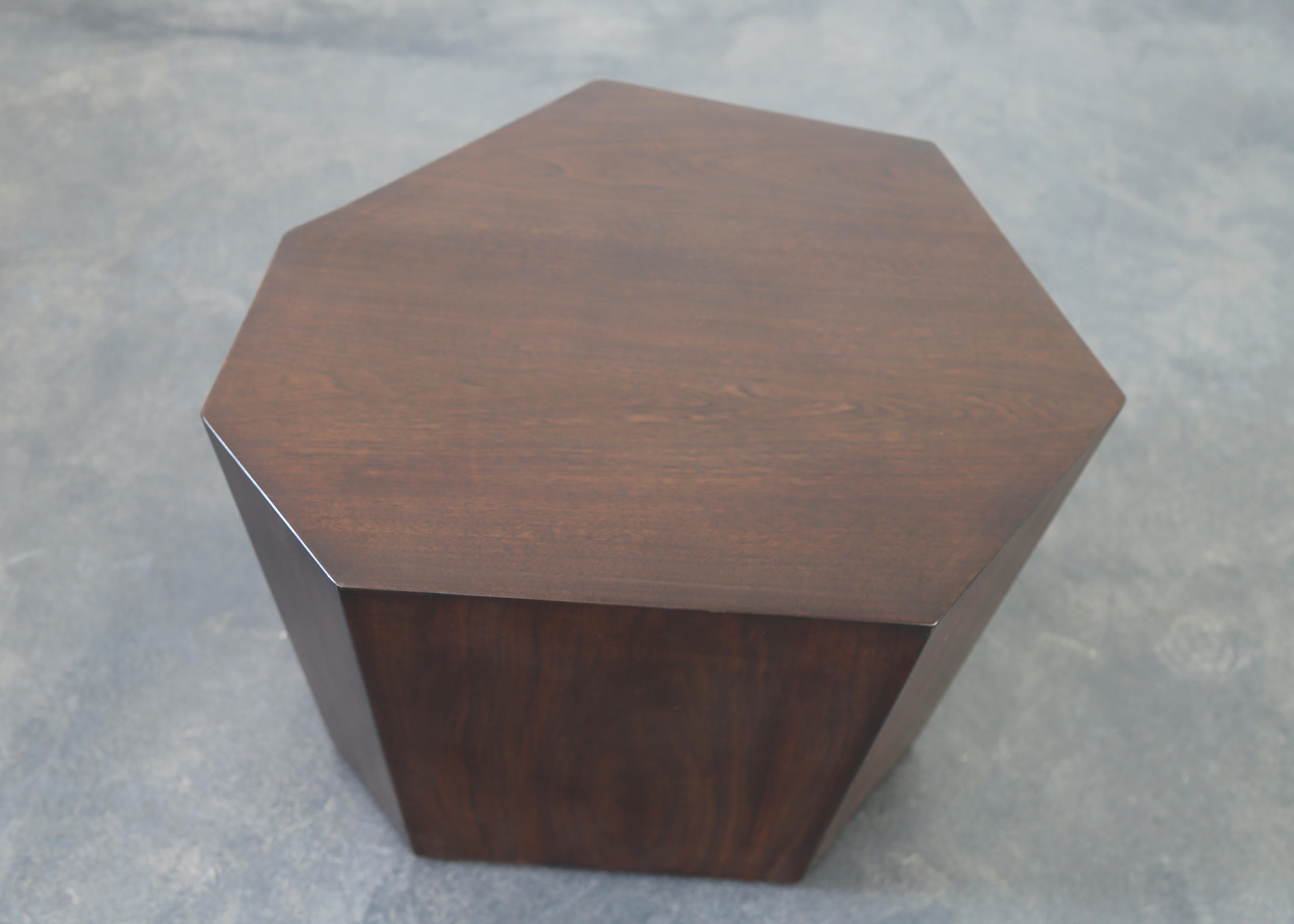 Geometric Occasional Table in Argentine Rosewood from Costantini, Clariss For Sale 1