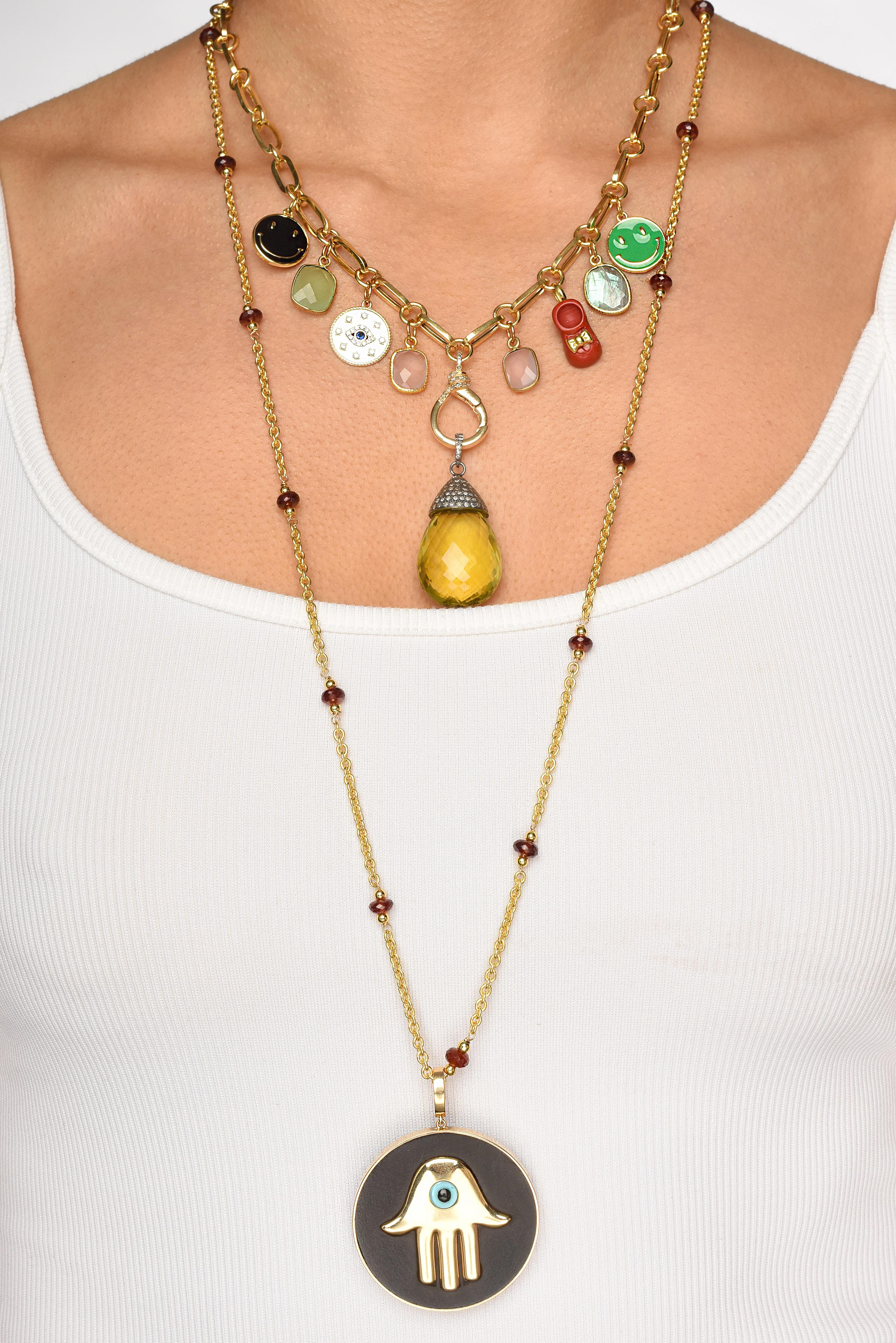 CLARISSA BRONFMAN 14K Gold Garnet 