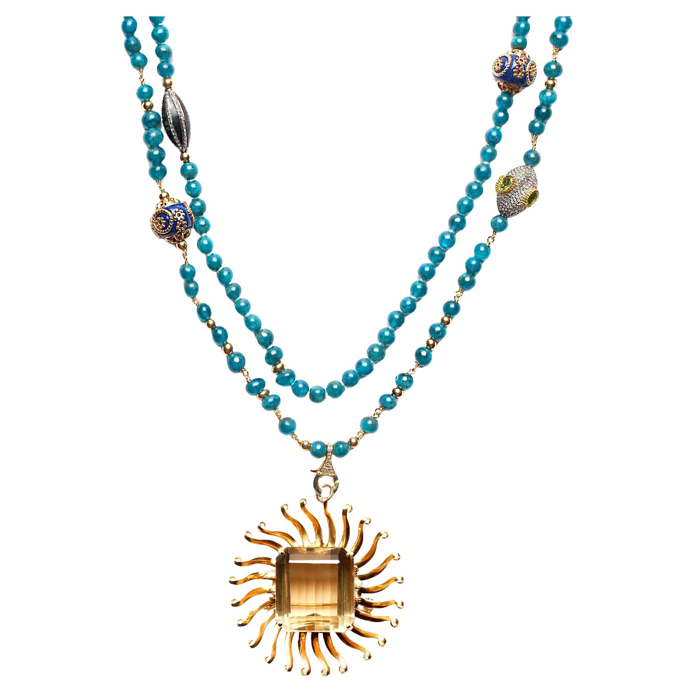 Apatite Multi-Strand Necklaces