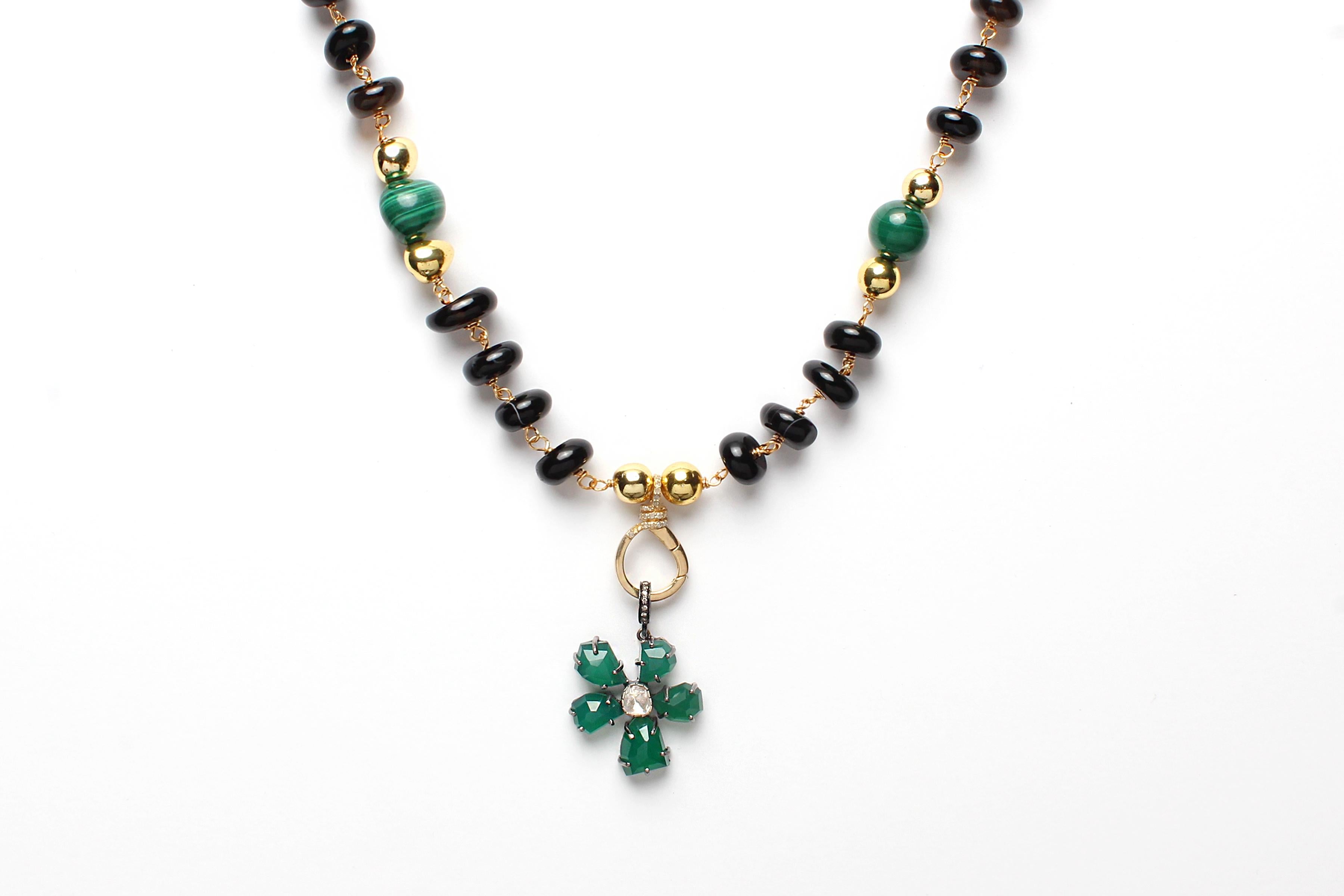 CLARISSA BRONFMAN Black Agate Malachite 