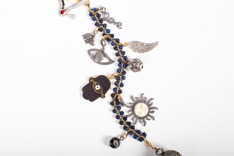 Clarissa Bronfman 'Dali's Girl' Symbol Tree Necklace Sapphire, Diamond ...